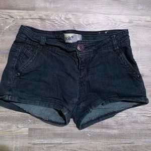 Jolt dark blue denim shorts. Size 3